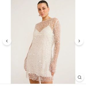 Sequin Gauze mini dress - never worn, perfect bachelorette dress